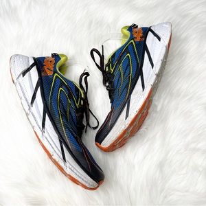 Hoka One One Blue and Yellow Athletic Running Gym Sneakers Size Men's 10